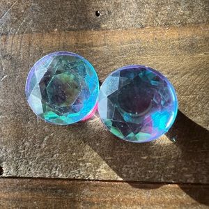 Opalescent gauges body jewelry